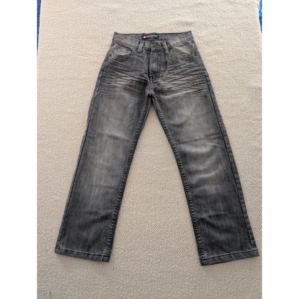 Southpole Boys Grey Faded Denim Jeans Streetwear Straight‎ Leg Size 10 Play